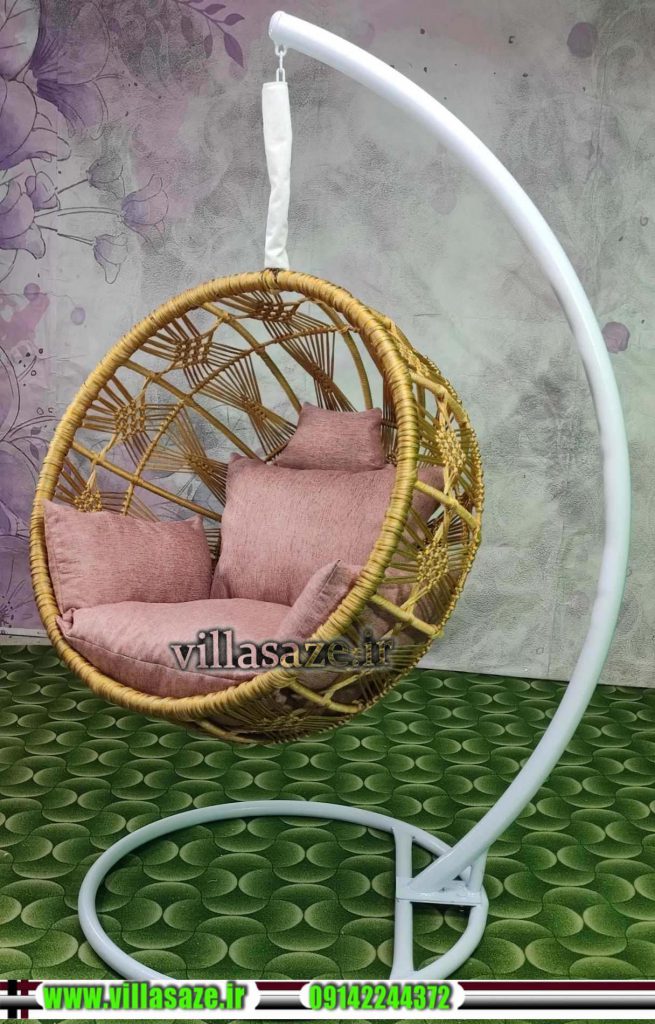 صندلی آویز طلایی
