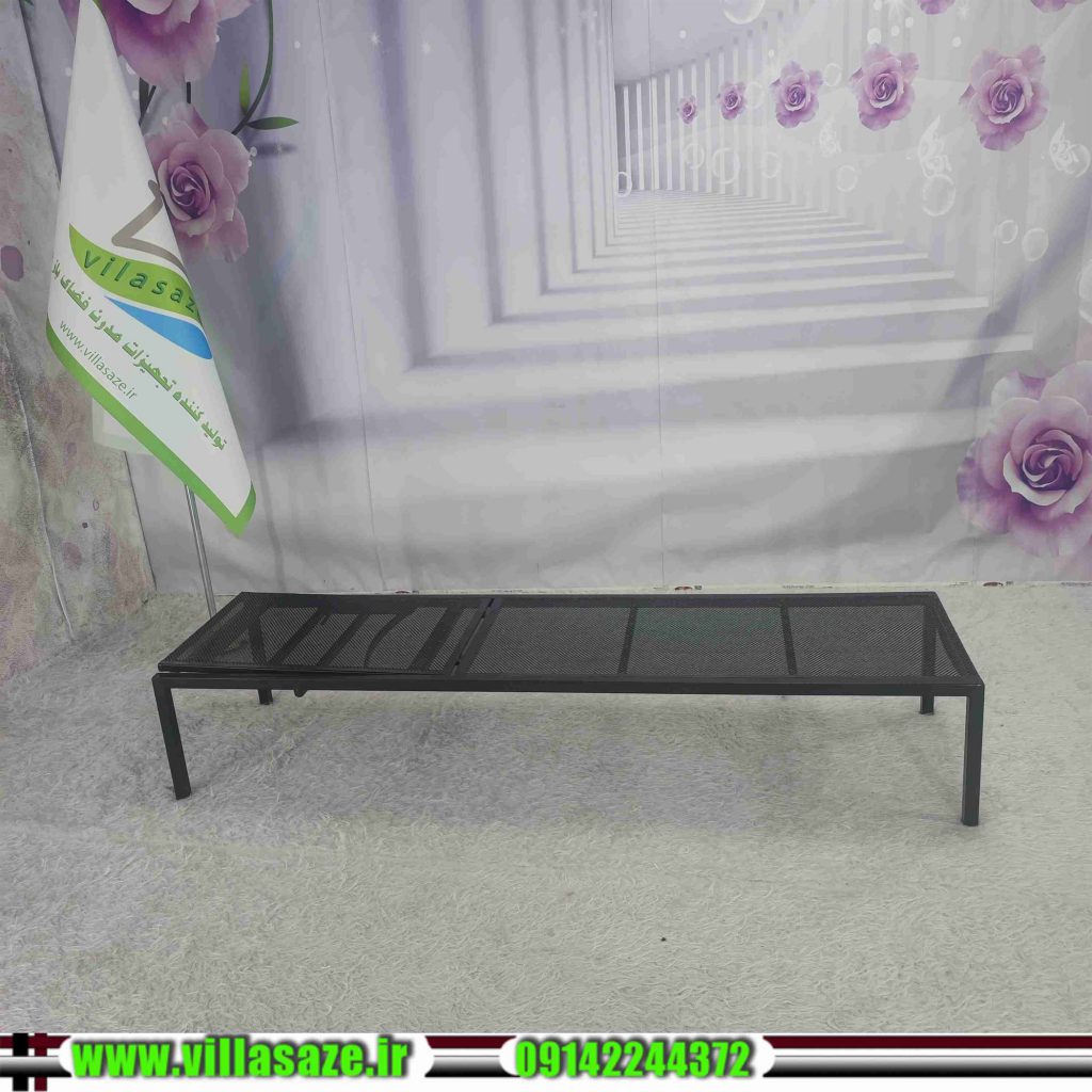 صندلی استخری چوبی فلزی