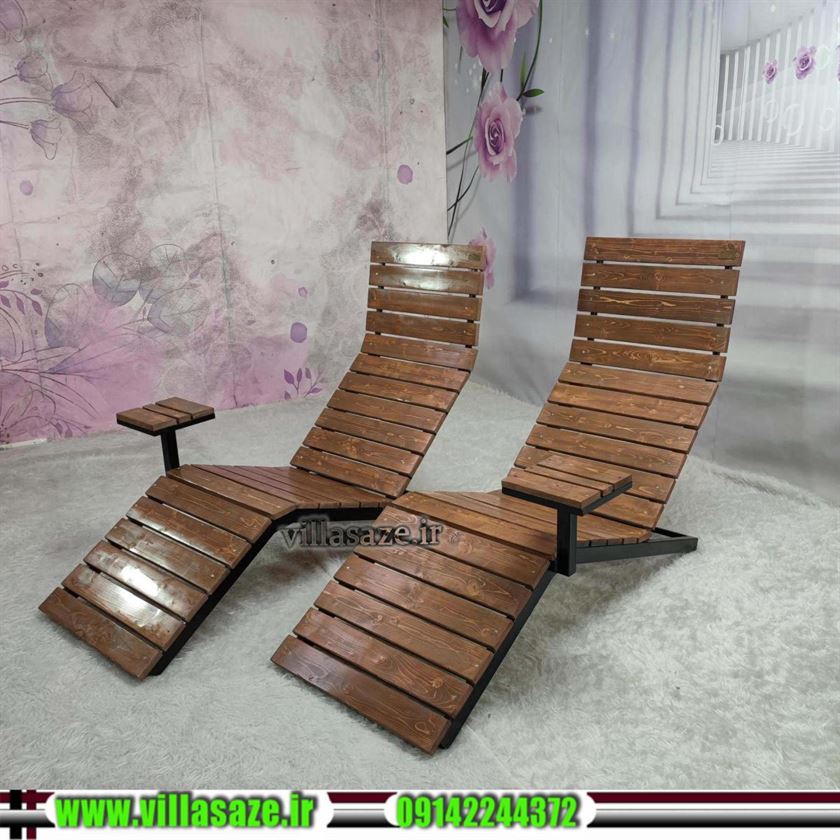 تخت کنار استخر پارچه ای